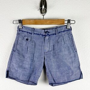 Dolce & Gabbana Kids Chambray Shorts Size 4 Designer Coastal Preppy